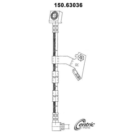 Centric Parts Brake Hose, 150.63036 150.63036